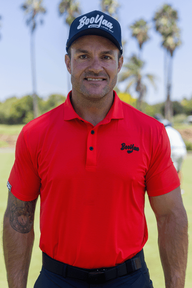 TIGER RED - VINTAGE COLLECTION - BOOYAA GOLF SHIRT, red, straight front portrait