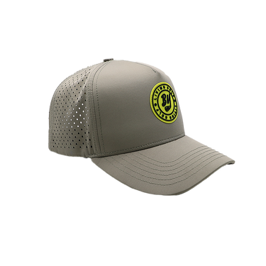 BooYaa Lifestyle Golf Hat - KHAKI SUN, khaki cap, side product view