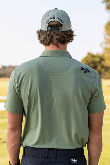 ARMY - VINTAGE COLLECTION - BOOYAA GOLF SHIRT, olive green, full back view