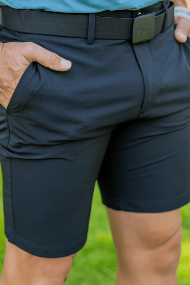 BooYaa Tour Fit men's golf shorts in Black