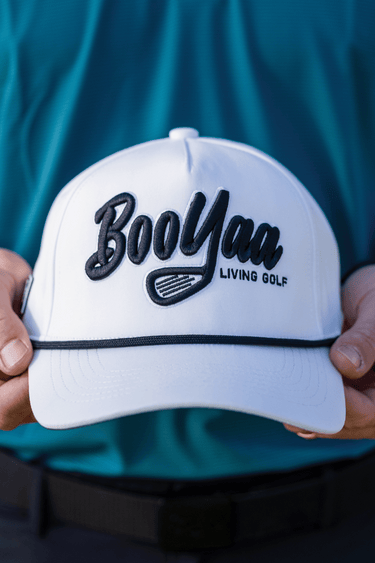 BooYaa Premium Golf Cap - WHITE CLASSIC 2.0