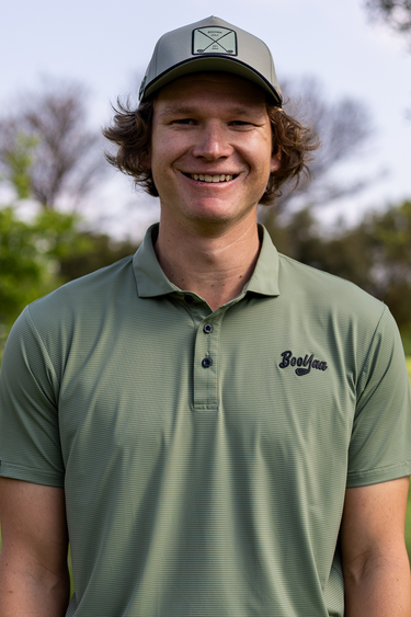 BooYaa Vintage Men's Golf Polo, Army Sage Green, 4-Way Stretch, Moisture-Wicking