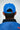 Gators Blue Hat, blue golf hat with orange strap, on-model back view