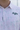 Rosebay Golf Polo, white golf shirt with fine pink and blue floral print, on-model front detail