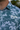 Acres Golf Polo, green, gray and white printed golf shirt, on-model front detail